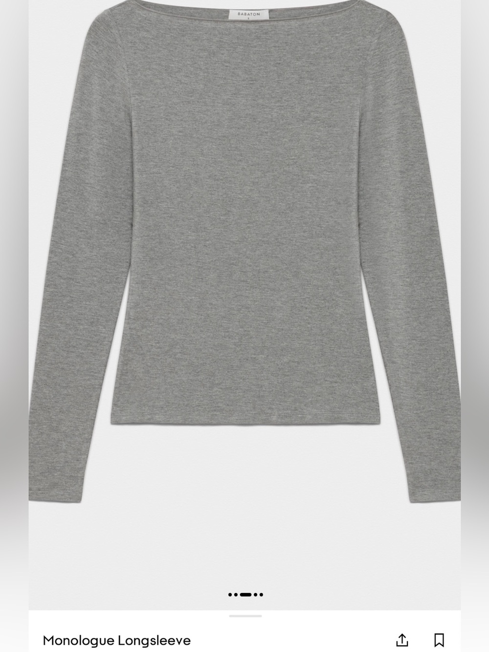 XS|Aritzia/Babaton Monologue Longsleeve